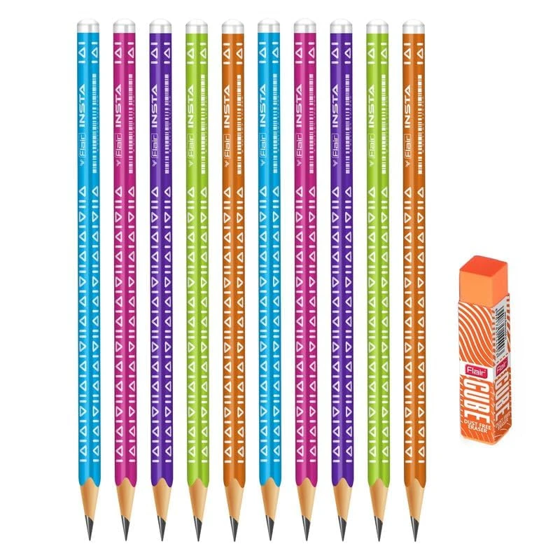Flair Aero Pencil Kit (Set of 12 Multicolor)