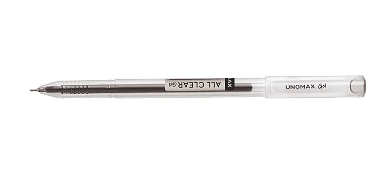 All Clear Gel Pen Black