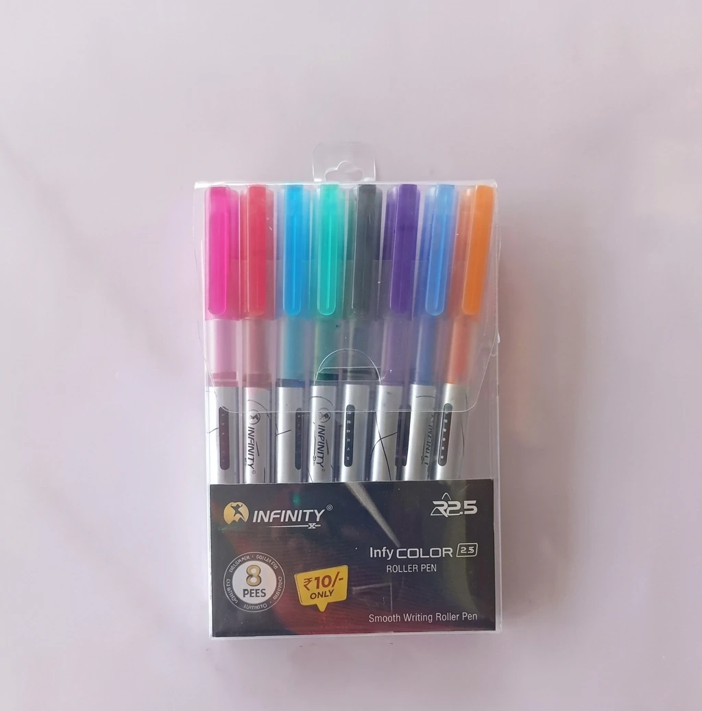 Infinity InfyColor 0.5 mm Roller Pen 8 Colors RP5