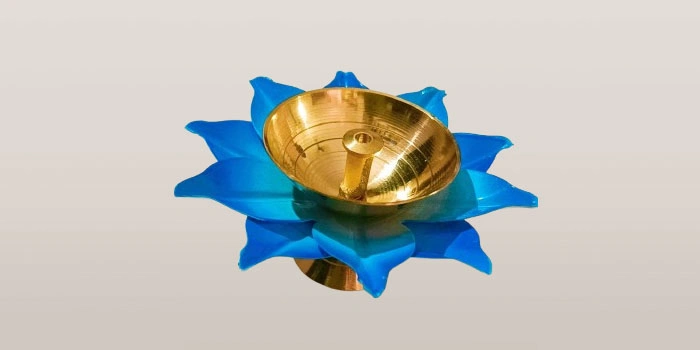 RDS Leaf Flower Shaped Lotus Diyas for Puja and Decor