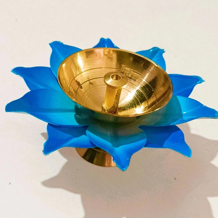 RDS Leaf Flower Shaped Lotus Diyas for Puja and Decor