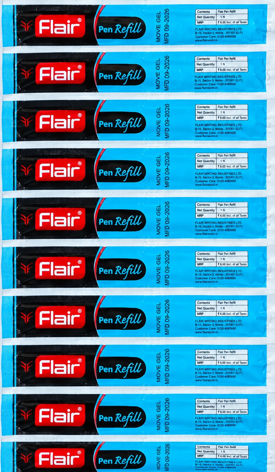 Move Gel Pen Blue Refill