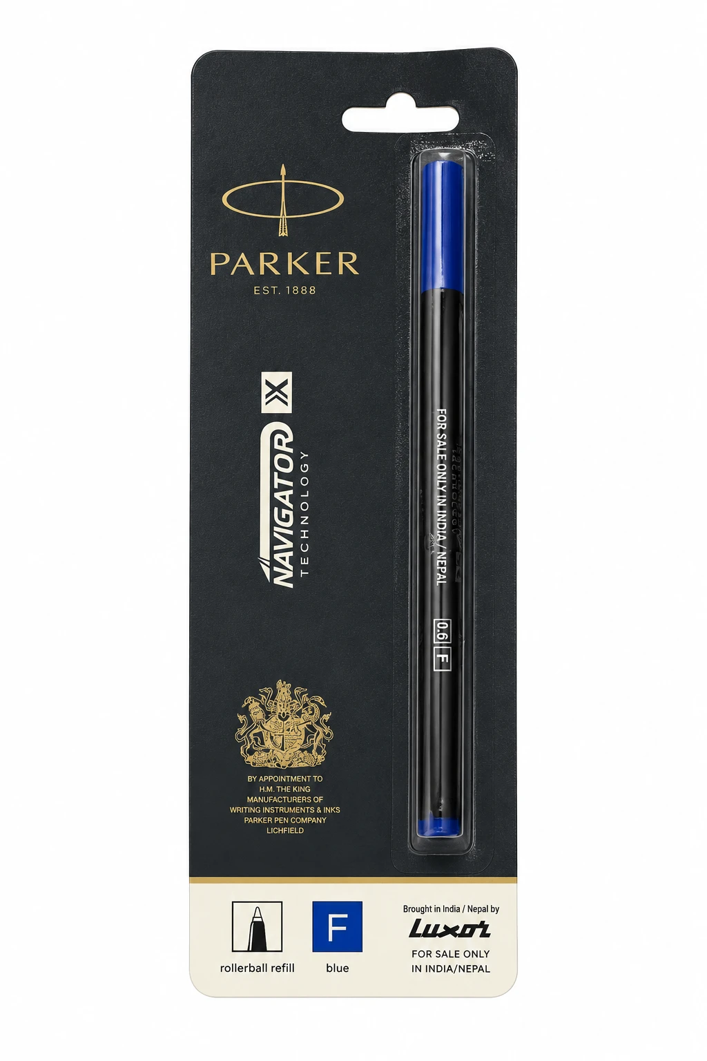 Parker Navigator X Rollerball Pen Fine Blue Refill