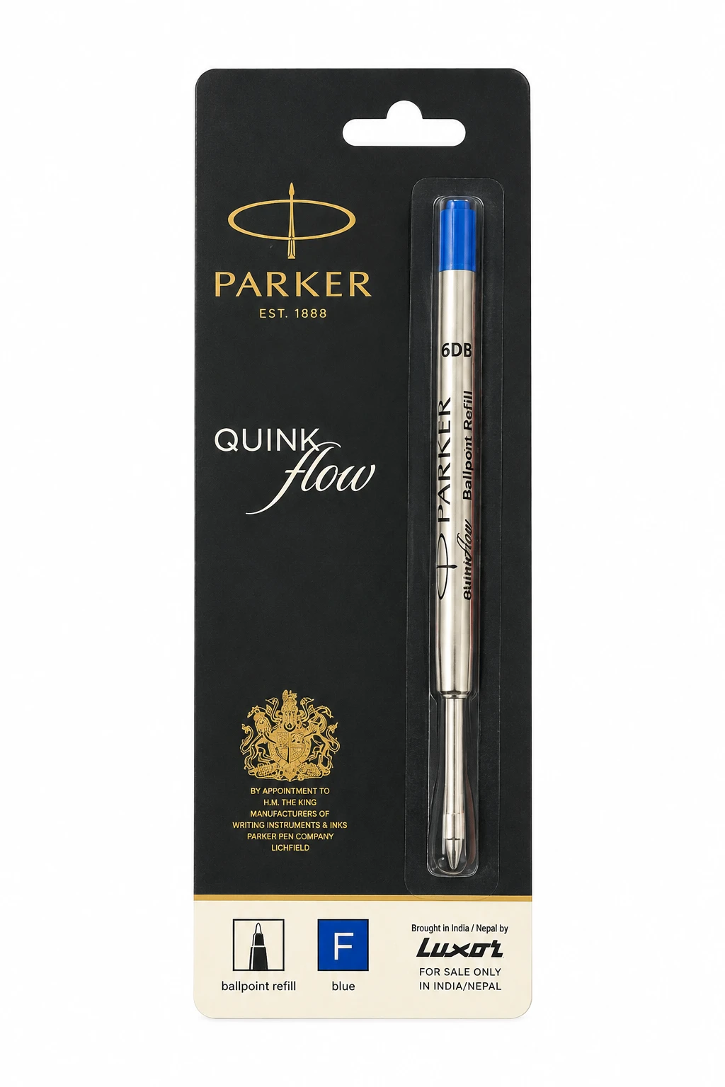 Parker Quink Flow Fine Ballpoint Refills Blue