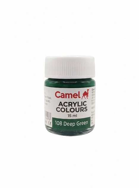 Camel Acrylic Colours 15 ml - 108 Deep Green