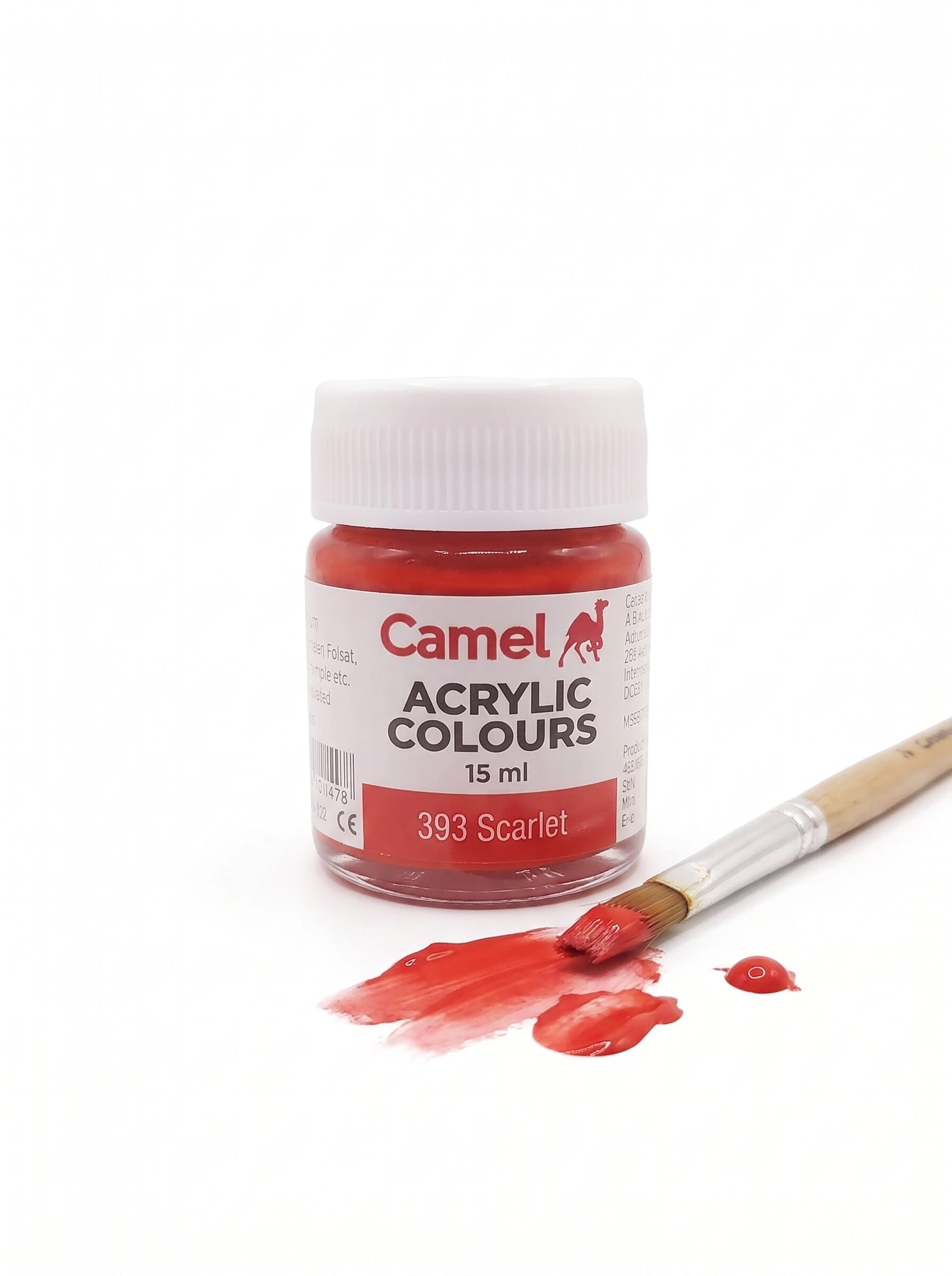 Camel Acrylic Colours 15 ml - 393 Scarlet