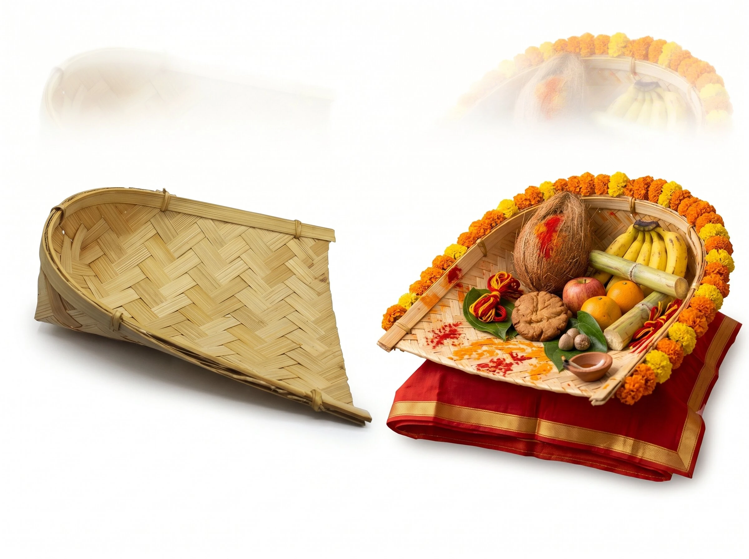 Hanumanta Bamboo Soop (Sup) for Chhath Puja- Pack of 5