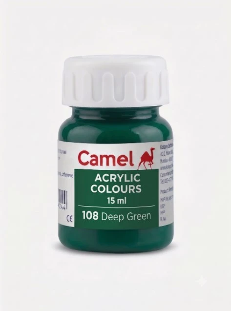 Camel Camel Acrylic Colours 15 ml - 108 Deep Green
