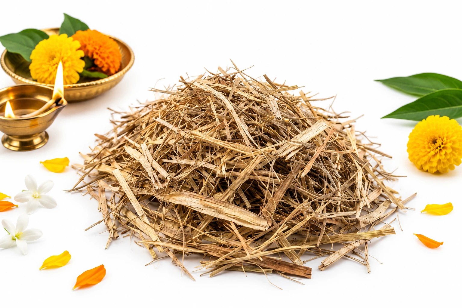 Hanumanta Original Kush Dry Grass (Darbha Grass) for Rituals & Festivals (20g)