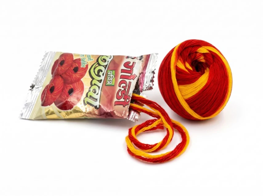 Hanumanta Pure Cotton Kalava Mauli Dhaga for Pooja | Red & Yellow Sacred Thread | Pack of 2