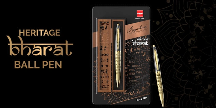 Cello Signature Heritage Bharat Ball Pen Blue