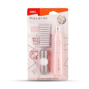 Macaron Pastel Collection Electric Eraser with Refill Set