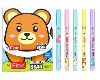 Liquid GT Bear Series Roller Pen Blue - Pack of 10