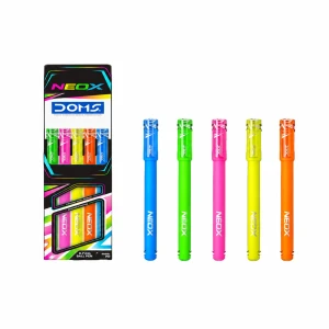 Neox Ball Pen Blue - Pack of 5 - Mix Body Colour