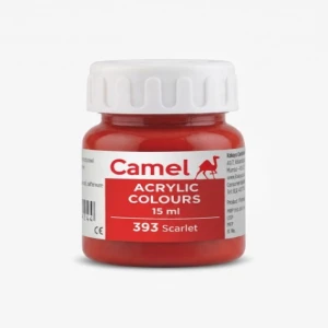Camel Acrylic Colours 15 ml - 393 Scarlet