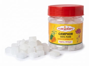 Camphor for Puja, Aarti, Havan &amp; Festivals &ndash; Pack of 1 Jar 50g