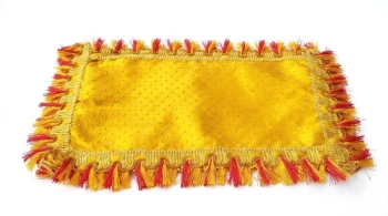 Yellow Silk Chunri for Small Idols (9 &times; 6 CM) - Pack of 2